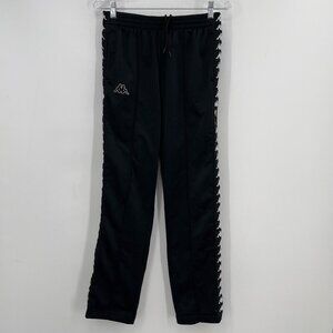 Kappa Black Logo Tape Track Pants Unisex